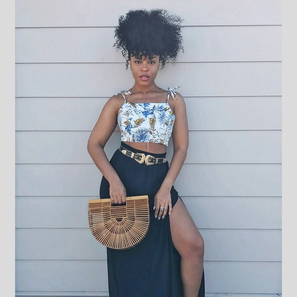 Tops - Handcrafted Floral Crop Top